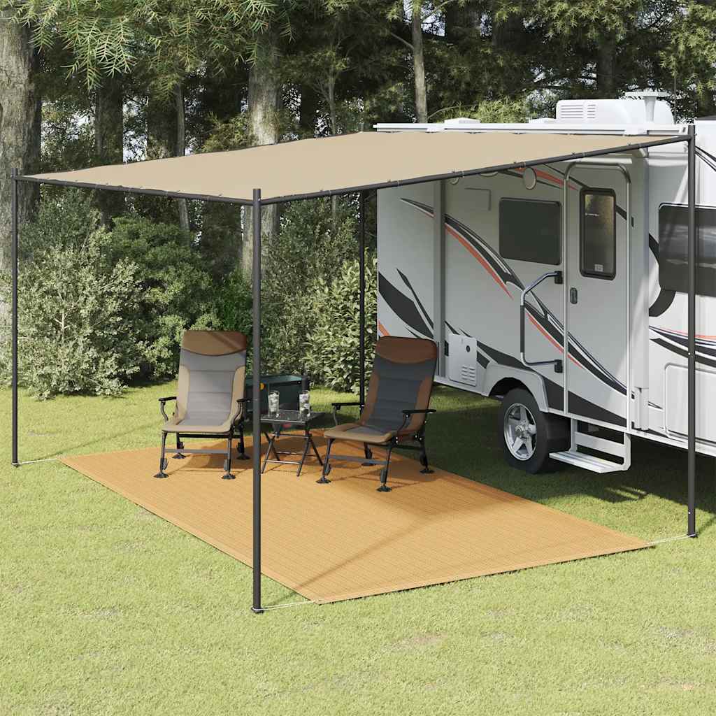 Tent mat, sand, 250x450cm, HDPE