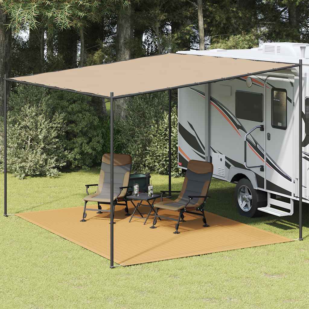 Tent carpet, sand, 300x400cm, HDPE