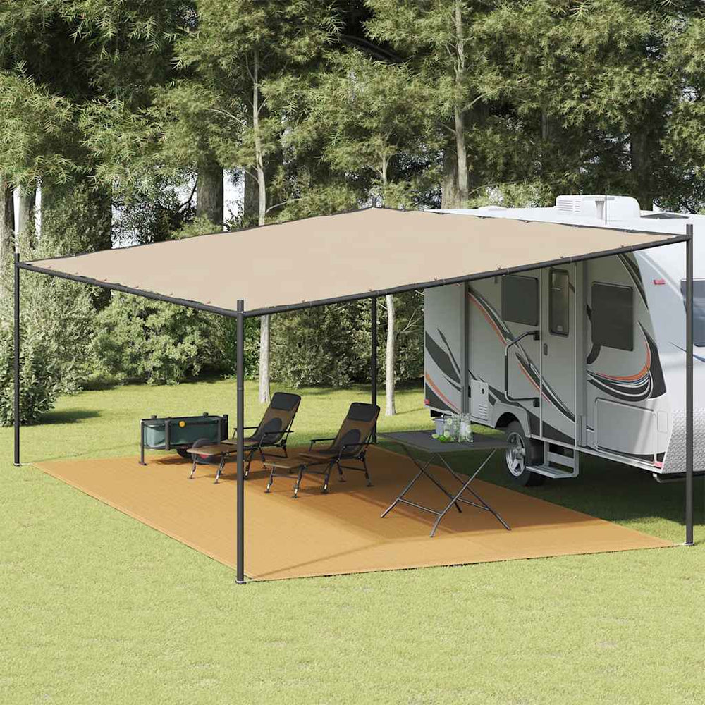 Palapinės kilimas, smėlis, 400x800 cm, HDPE