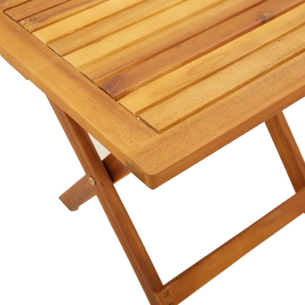 Sun Lounger with Table, Red, Solid Acacia Wood/Fabric
