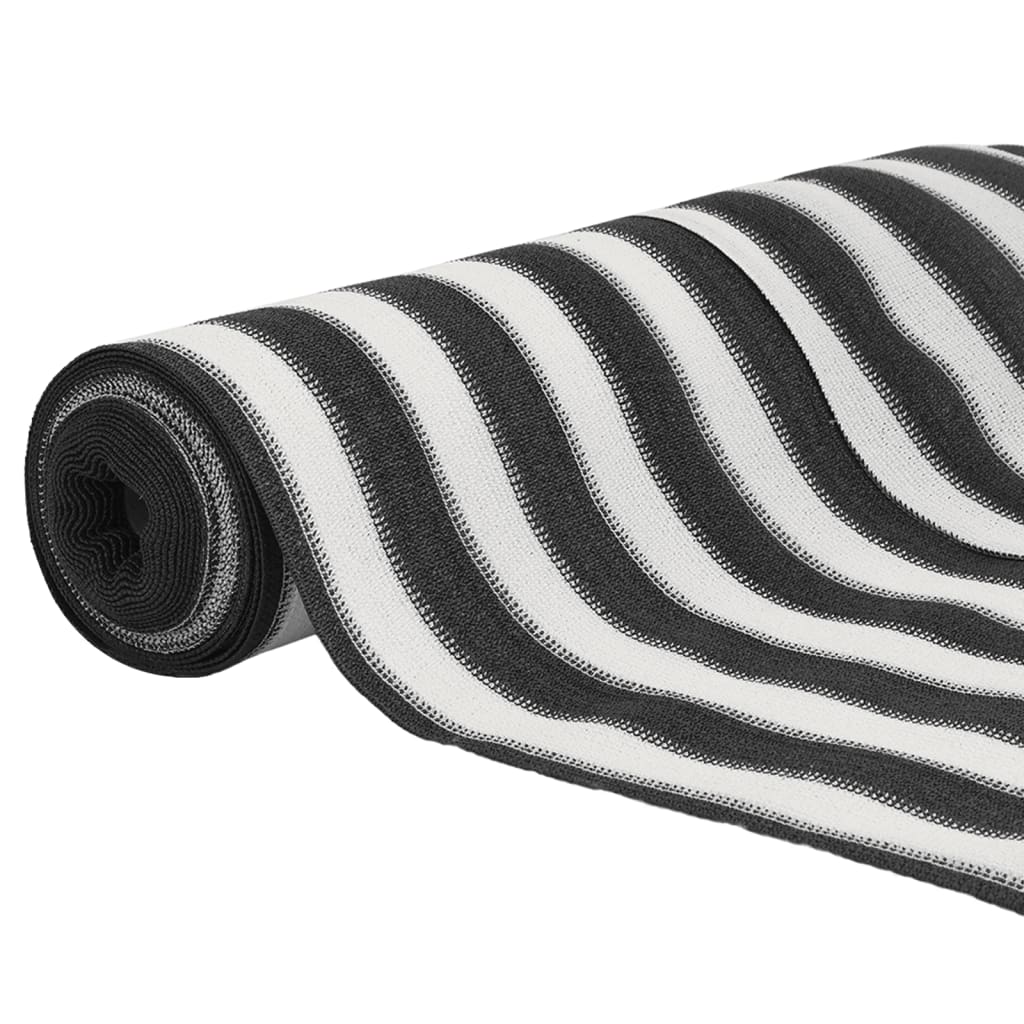 Privātuma siets, antracīts/balts, 1,5x25m