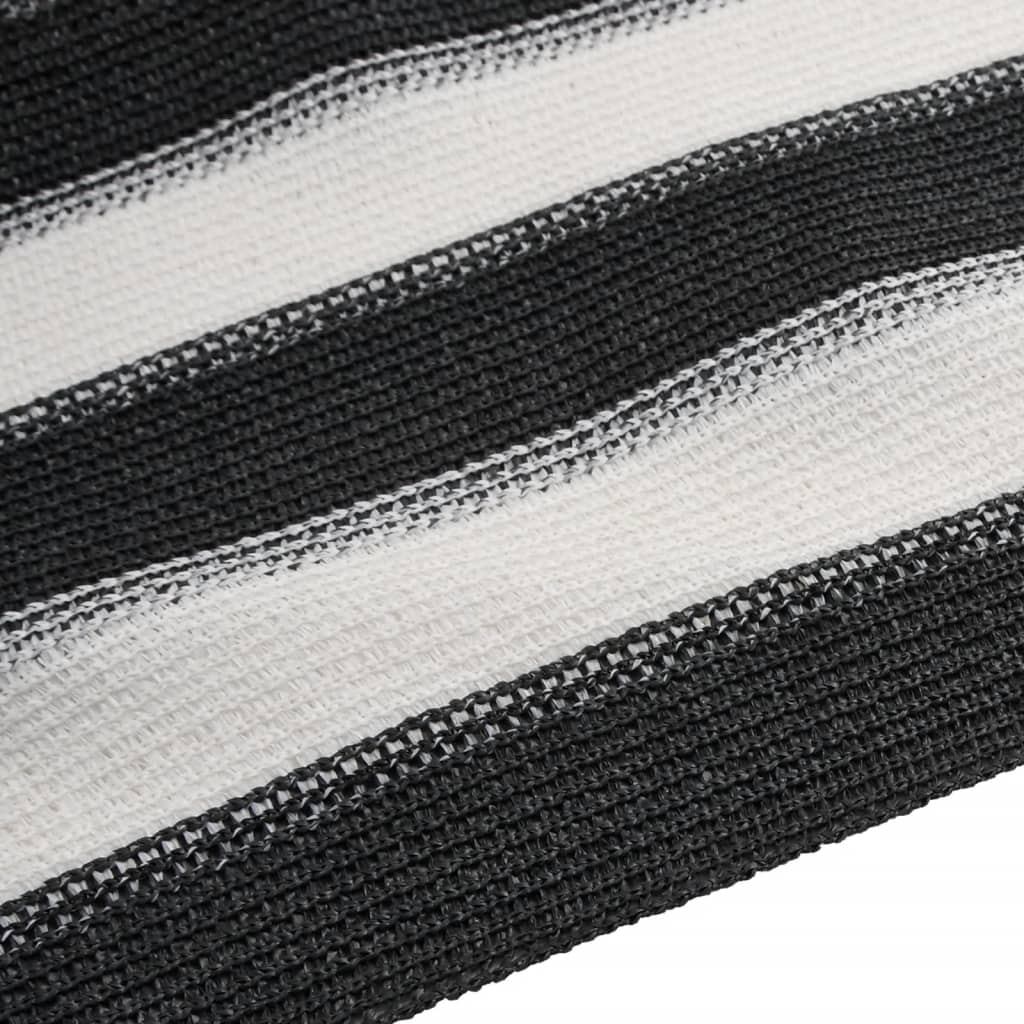 Privātuma siets, antracīts/balts, 1,5x25m