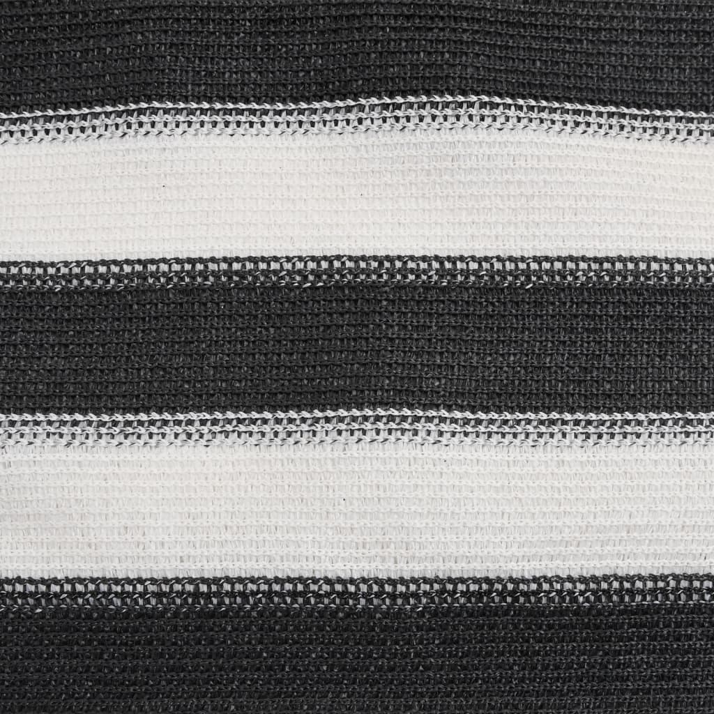 Privātuma siets, antracīts/balts, 1,5x25m