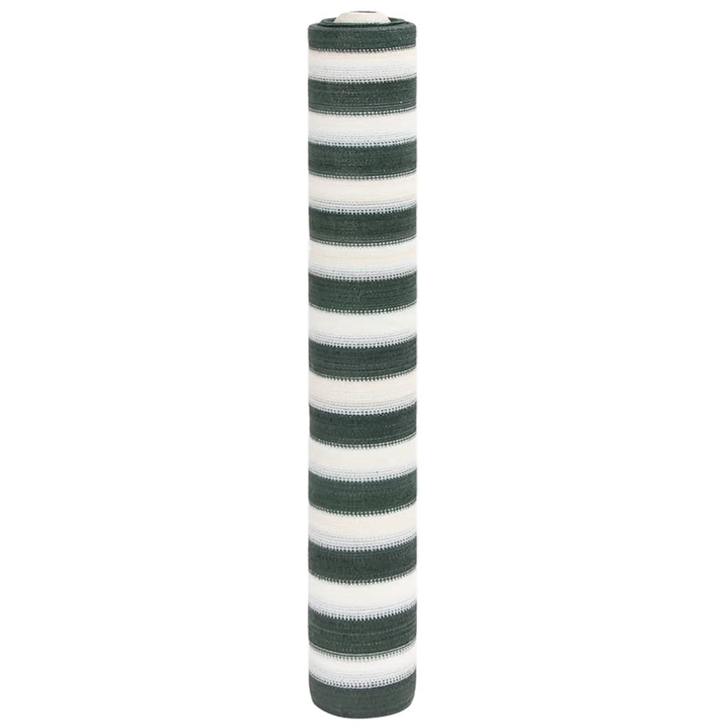 Privātuma tīkls, zaļš/balts, 1,5x25m, HDPE