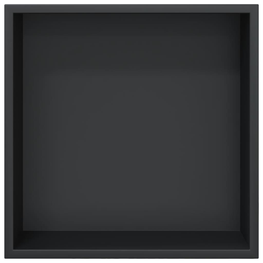 Niche shower shelf, matte black, 32x32x9cm, steel