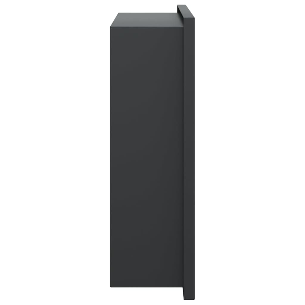 Niche shower shelf, matte black, 32x32x9cm, steel