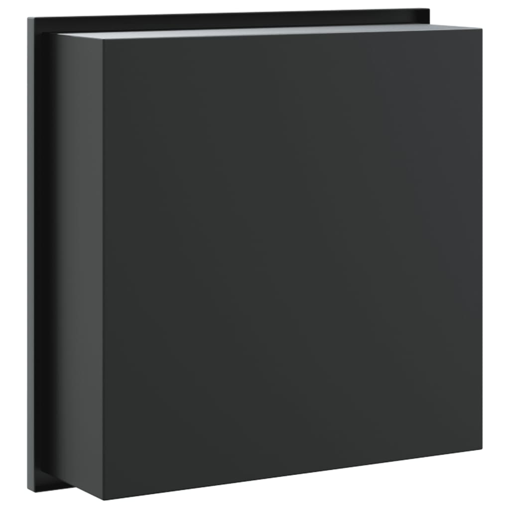 Niche shower shelf, matte black, 32x32x9cm, steel