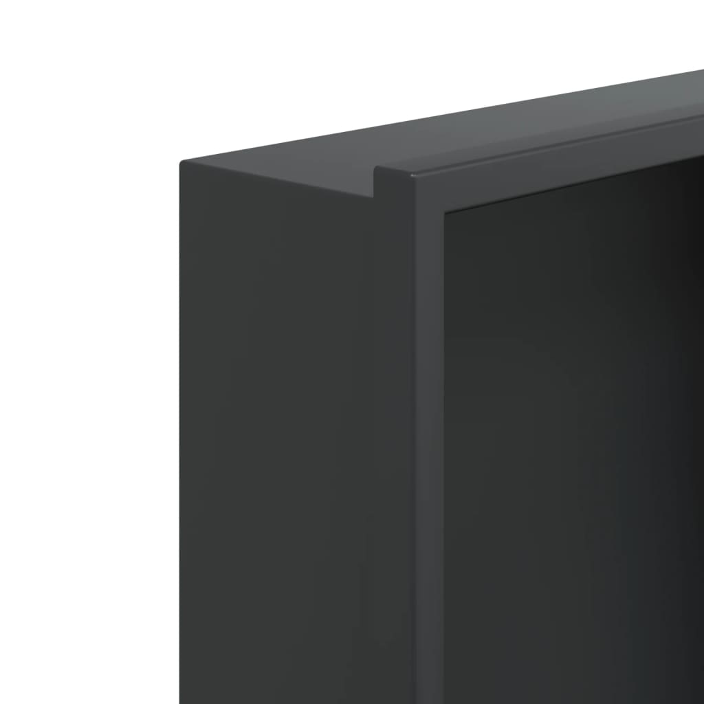 Niche shower shelf, matte black, 32x32x9cm, steel