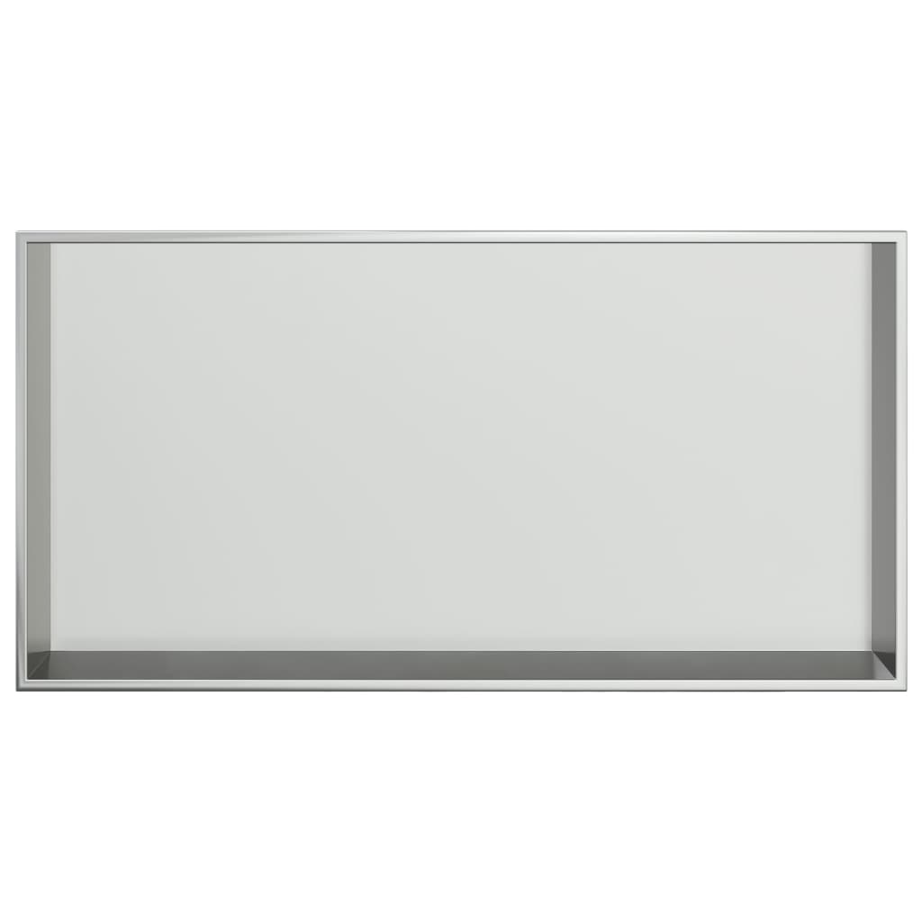 Niche shower shelf, silver, 62x32x9cm, stainless steel
