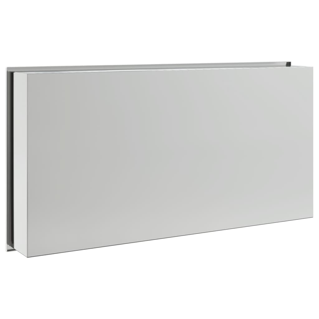 Niche shower shelf, silver, 62x32x9cm, stainless steel