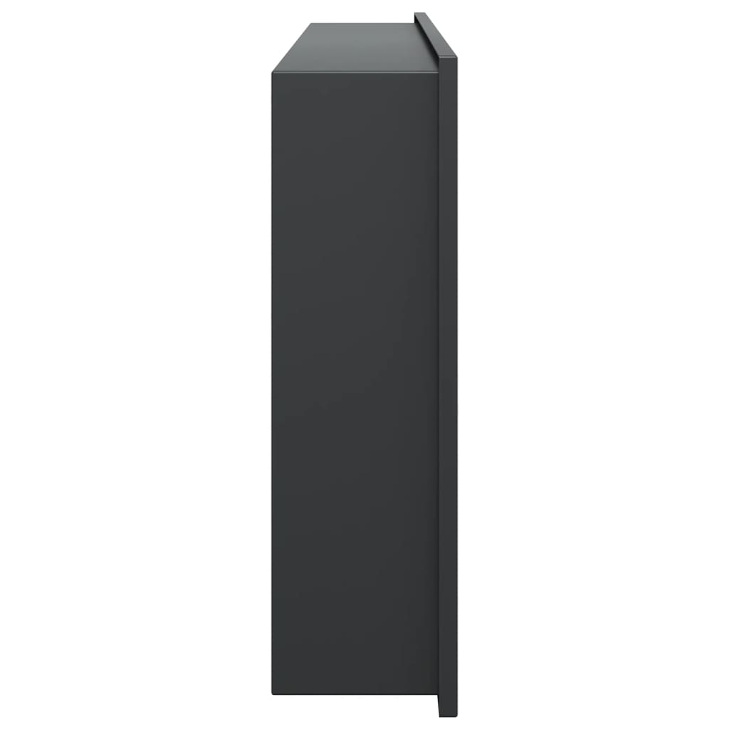 Niche shower shelf, matte black, 62x32x9cm, steel