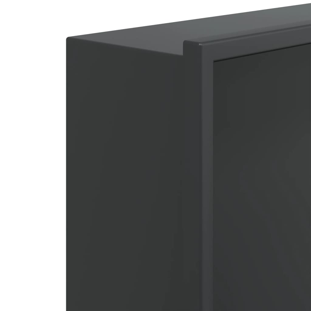 Niche shower shelf, matte black, 62x32x9cm, steel