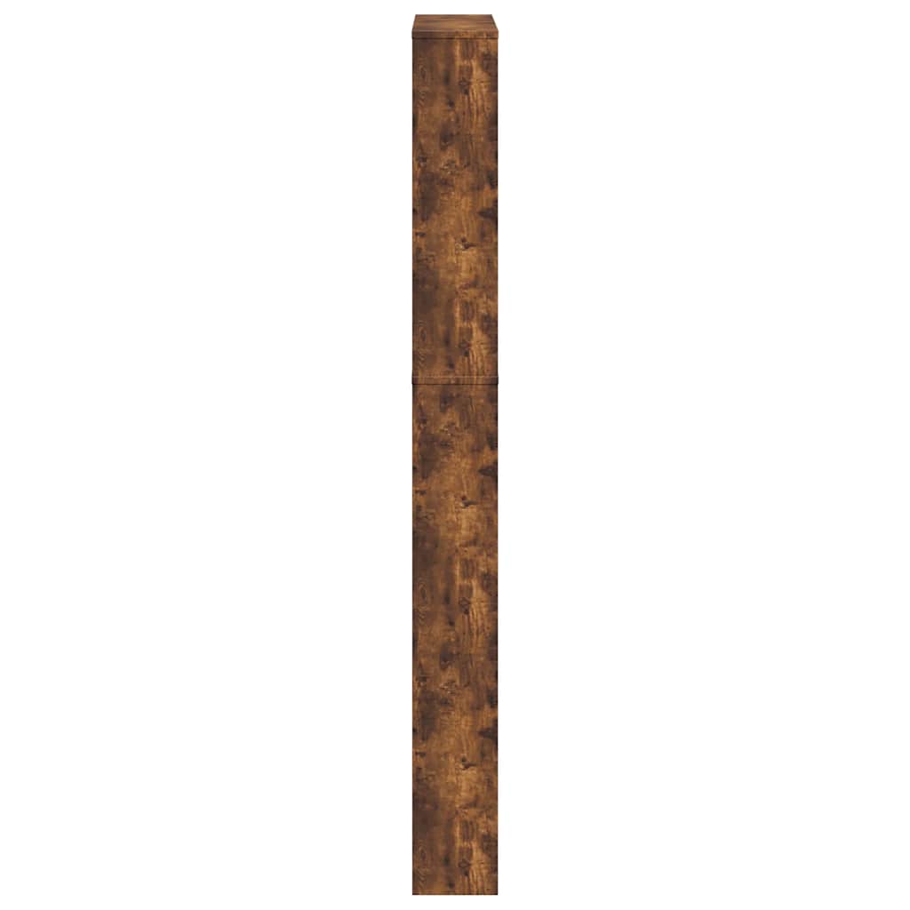 Batų spintelė su veidrodžiu, 5 aukštų, dūminė, 63x17x169,5cm