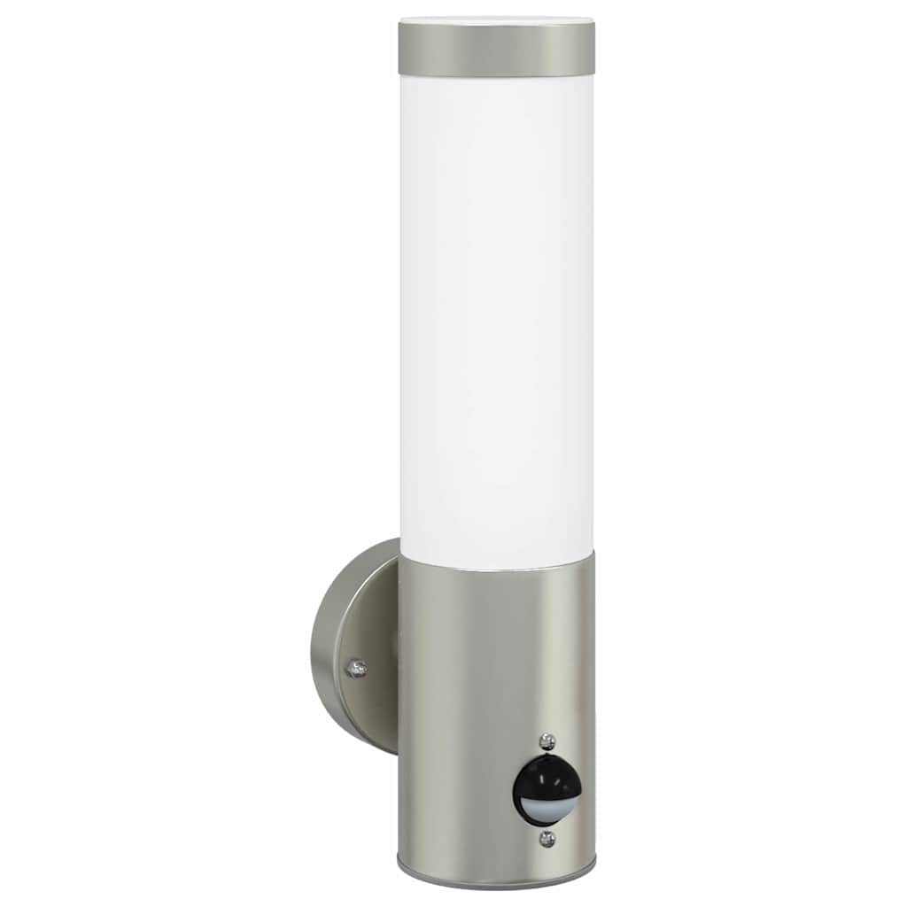 Lauko Sieniniai Šviestuvai 2 pcs Sidabro 12 x 7.5 x 29 cm