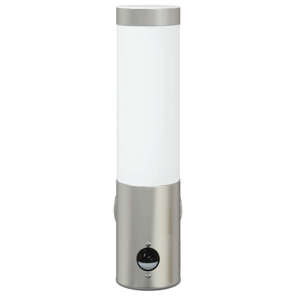 Lauko Sieniniai Šviestuvai 2 pcs Sidabro 12 x 7.5 x 29 cm