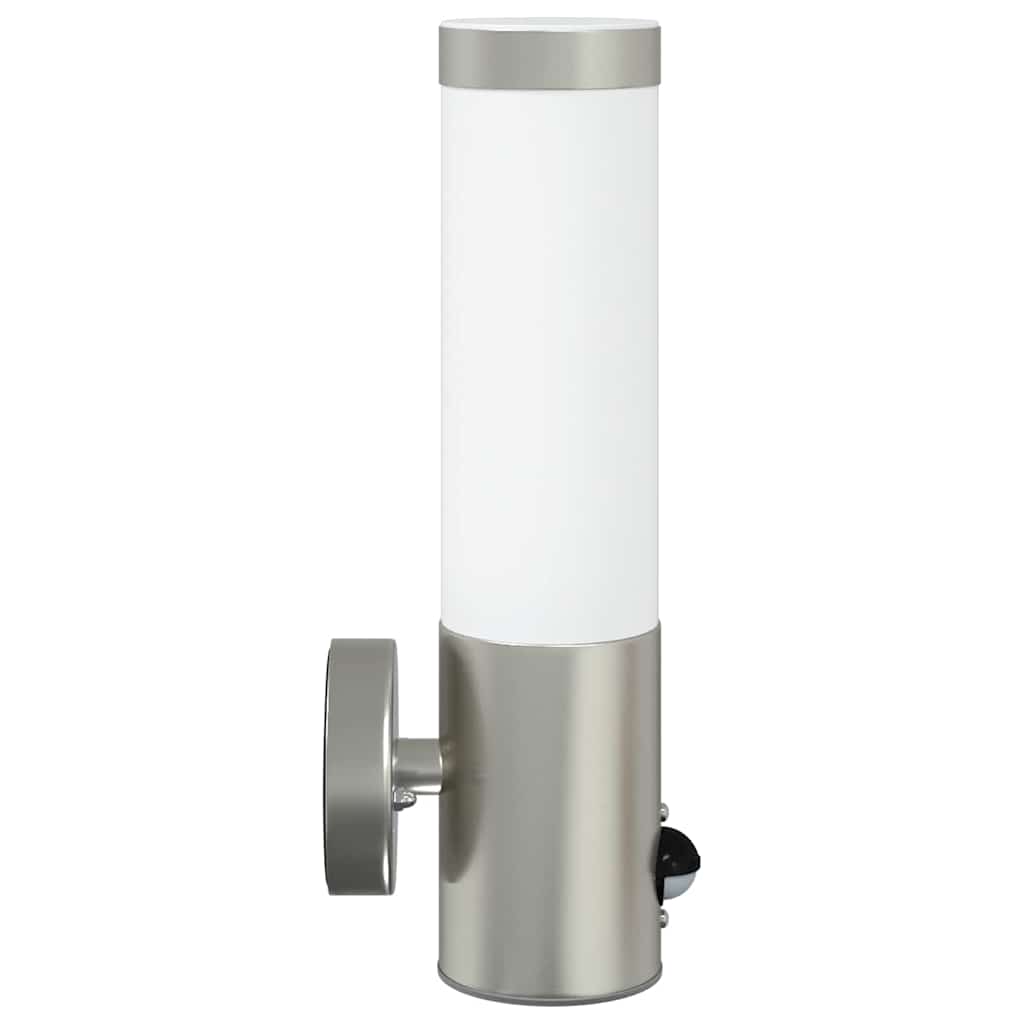 Lauko Sieniniai Šviestuvai 2 pcs Sidabro 12 x 7.5 x 29 cm