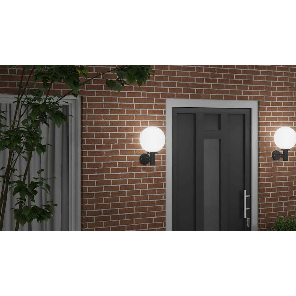 Āra sienas lampa Melna 28 x 25 x 38 cm