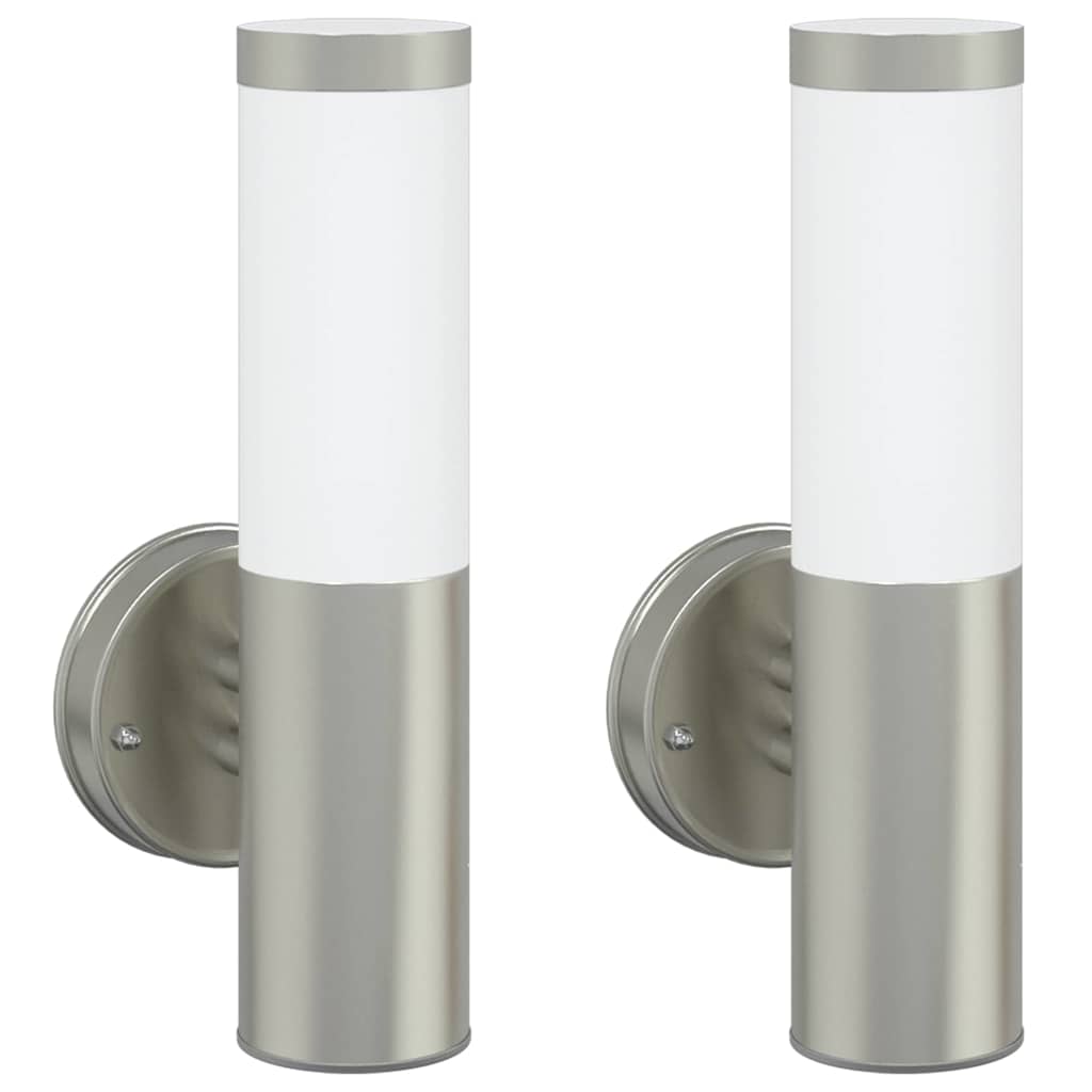 Lauko sieninė lemputė 2 pcs Sidabro 15 x 7,5 x 33 cm
