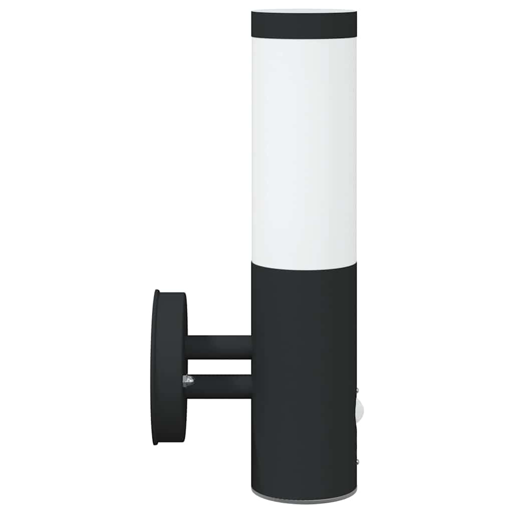 Lauko sieninė lemputė 2 pcs Juoda 15 x 7,5 x 33 cm