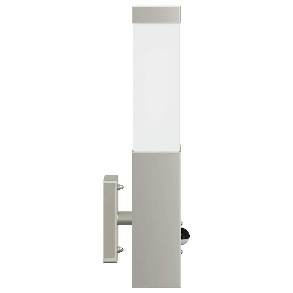 Lauko Sieniniai Šviestuvai 2 pcs Sidabro 10.5 x 6 x 35 cm