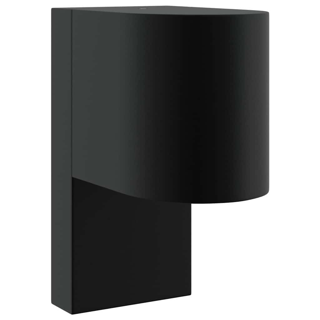 Lauko Sieniniai Šviestuvai 2 pcs Juoda 12 x 7 x 15 cm