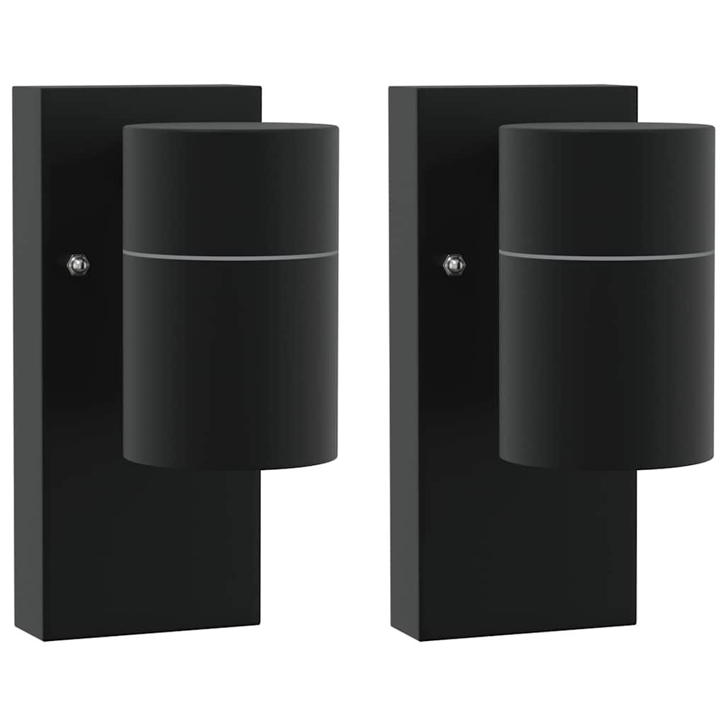 Lauko sieninė lemputė 2 pcs Juoda 6,5 x 10,5 x 16 cm