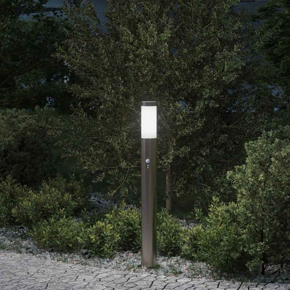 Apsauginis stulpelis su jutikliu, 80 cm, nerūdijantis plienas, IP44