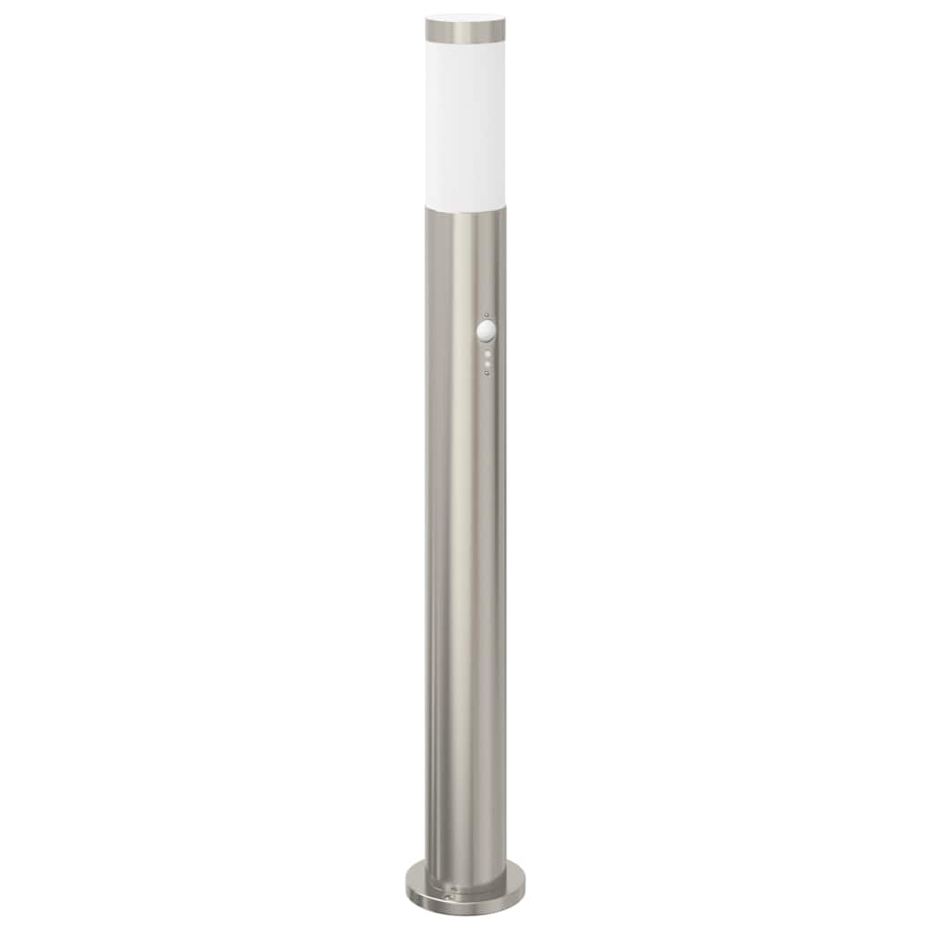 Šviestuvai su jutikliu, 3 vnt., 80 cm, nerūdijantis plienas, IP44