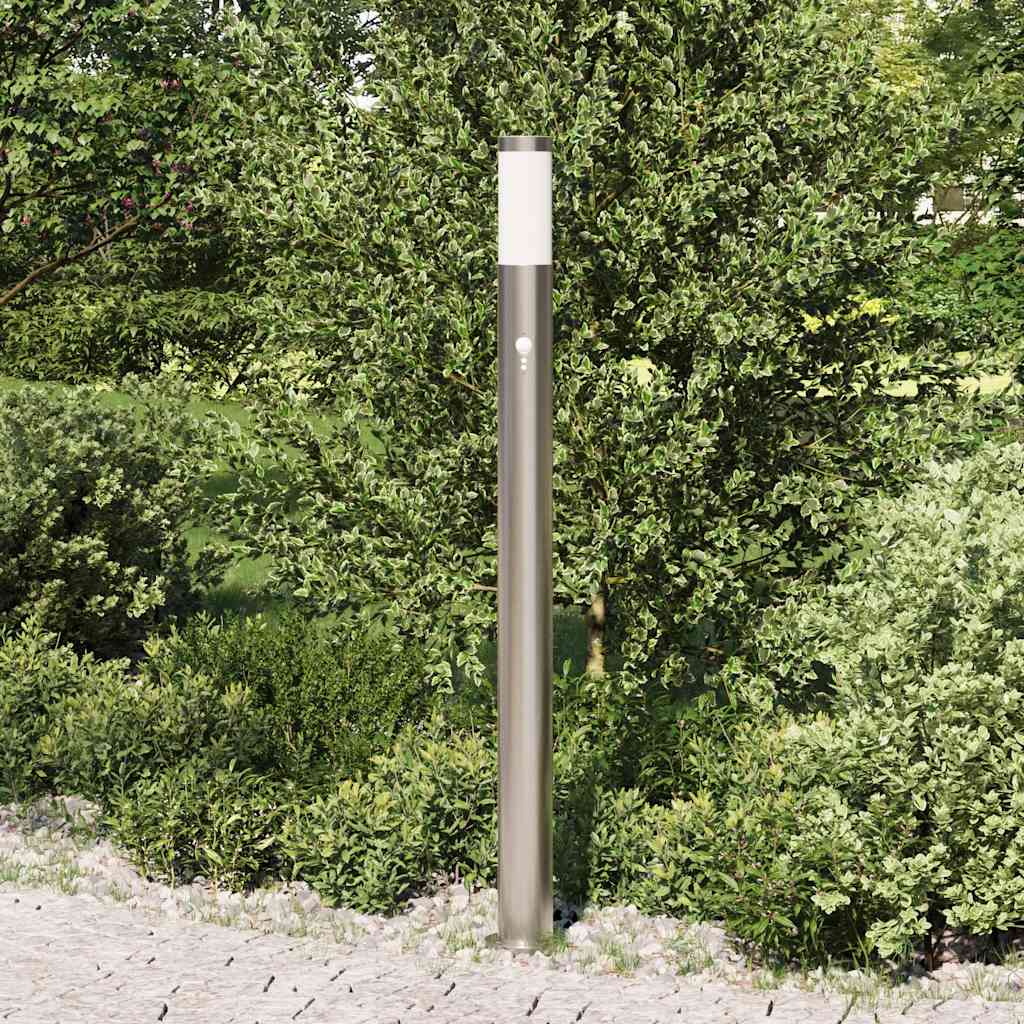 Apsauginis šviestuvas su jutikliu, 110 cm, nerūdijantis plienas, IP44