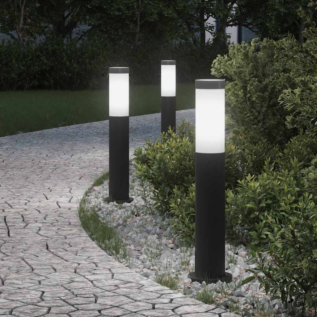 Šviestuvai stulpeliams, 3 vnt., 50 cm, nerūdijantis plienas, IP44