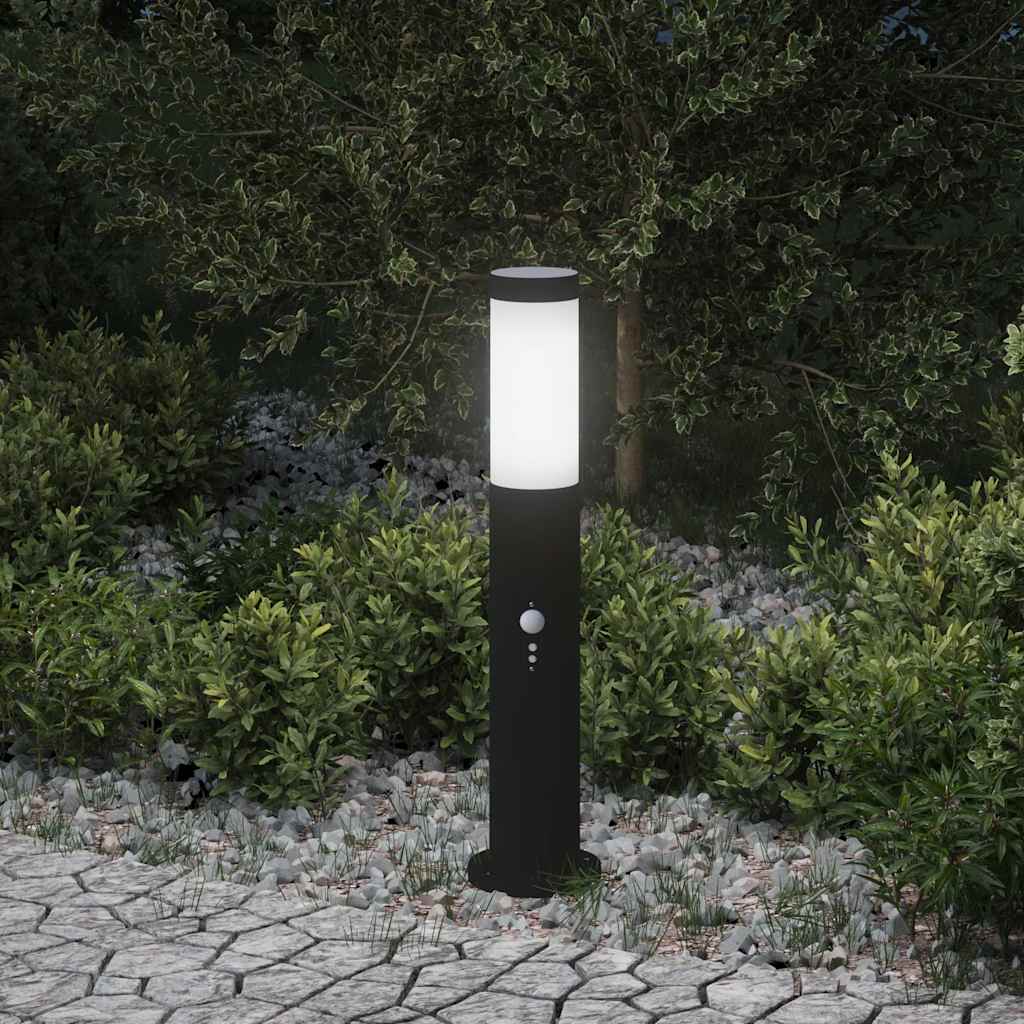 Apsauginis stulpelis su jutikliu, 50 cm, nerūdijantis plienas, IP44