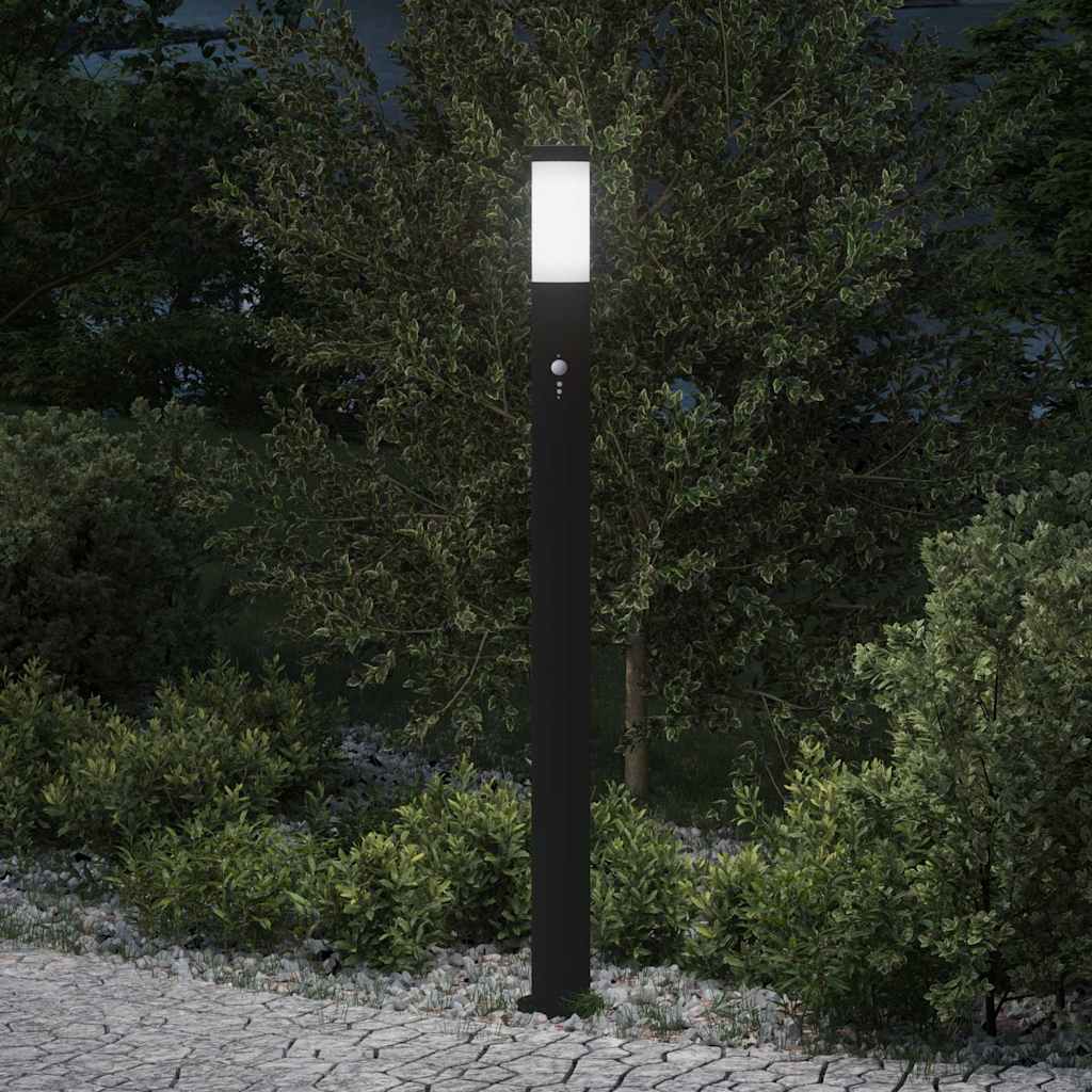 Apsauginis šviestuvas su jutikliu, 110 cm, nerūdijantis plienas, IP44