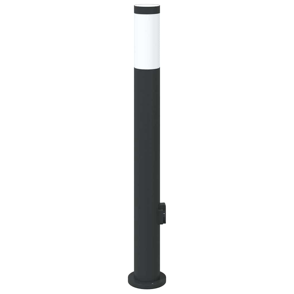 Šviestuvas su stulpeliu, 80 cm, nerūdijantis plienas, IP44