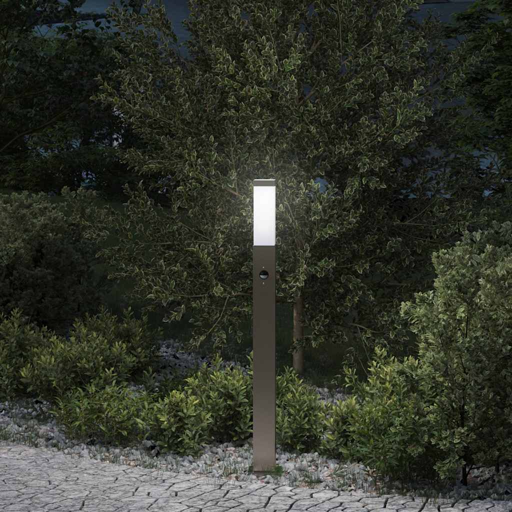 Apsauginis stulpelis su jutikliu, 80 cm, nerūdijantis plienas, IP44