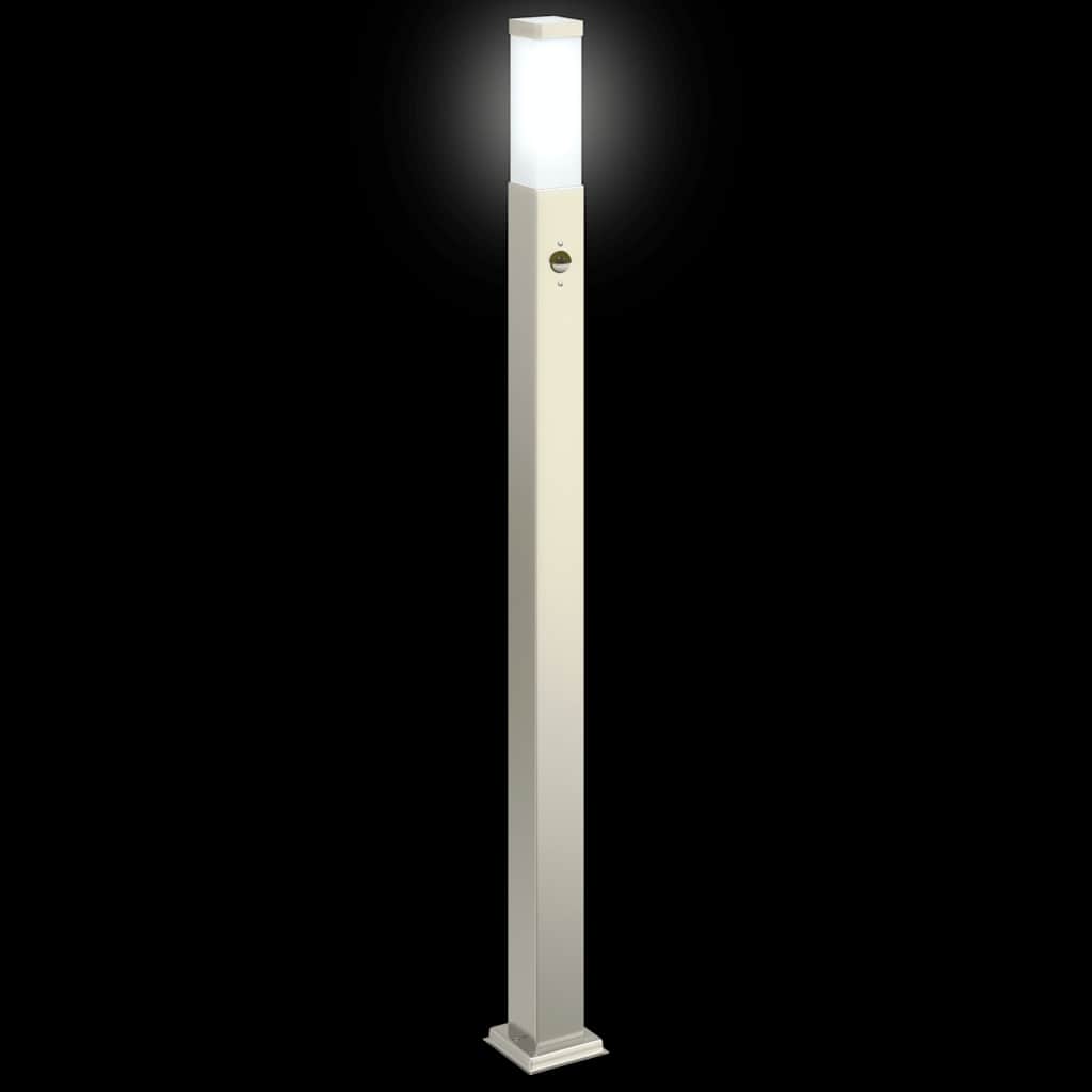 Apsauginis šviestuvas su jutikliu, 110 cm, nerūdijantis plienas, IP44