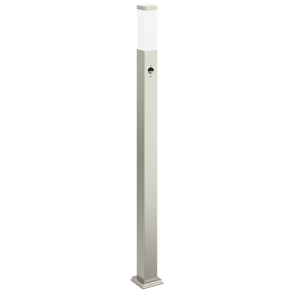 Šviestuvai su jutikliu, 3 vnt., 110 cm, nerūdijantis plienas, IP44