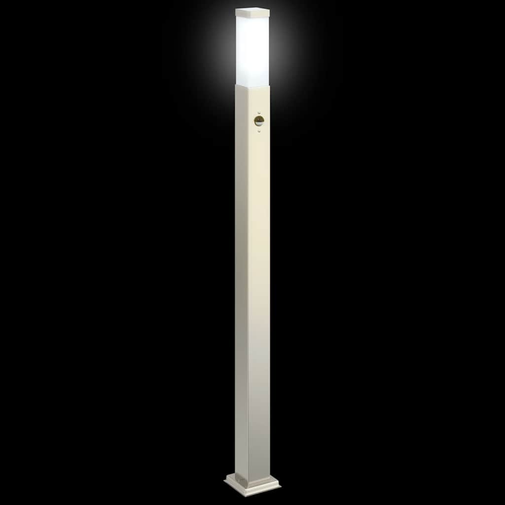 Šviestuvai su jutikliu, 3 vnt., 110 cm, nerūdijantis plienas, IP44