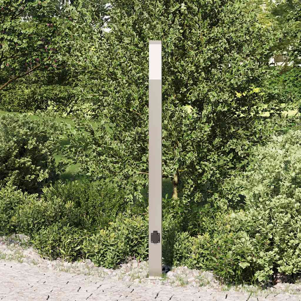 Šviestuvas su stulpeliu, 110 cm, nerūdijantis plienas, IP44