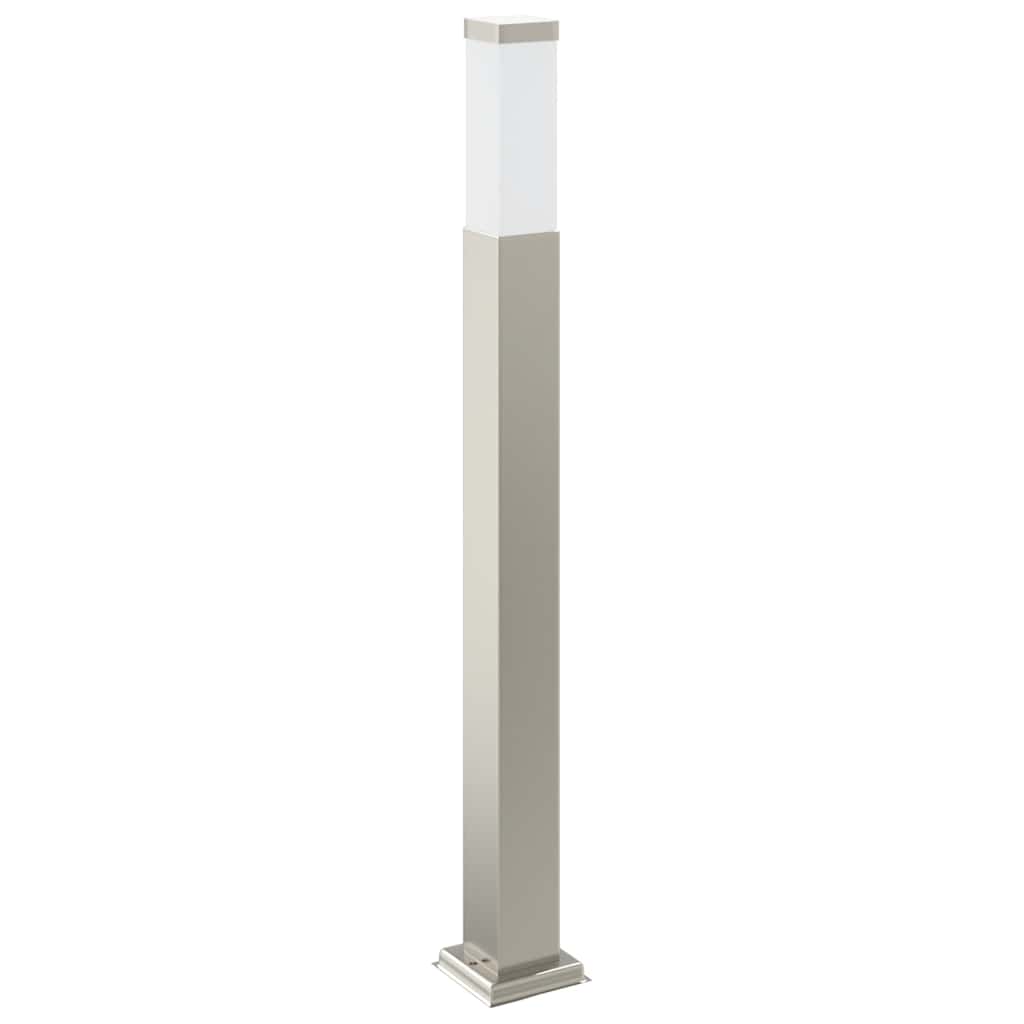 Apsauginis šviestuvas su jutikliu ir lizdu, 80 cm, nerūdijantis plienas, IP44