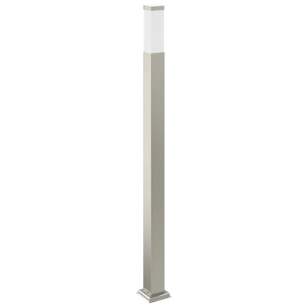 Apsauginis šviestuvas su jutikliu ir lizdu, 110 cm, nerūdijantis plienas, IP44