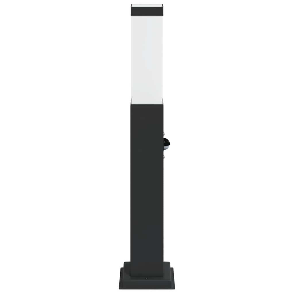Apsauginis stulpelis su jutikliu, 50 cm, juodas, IP44