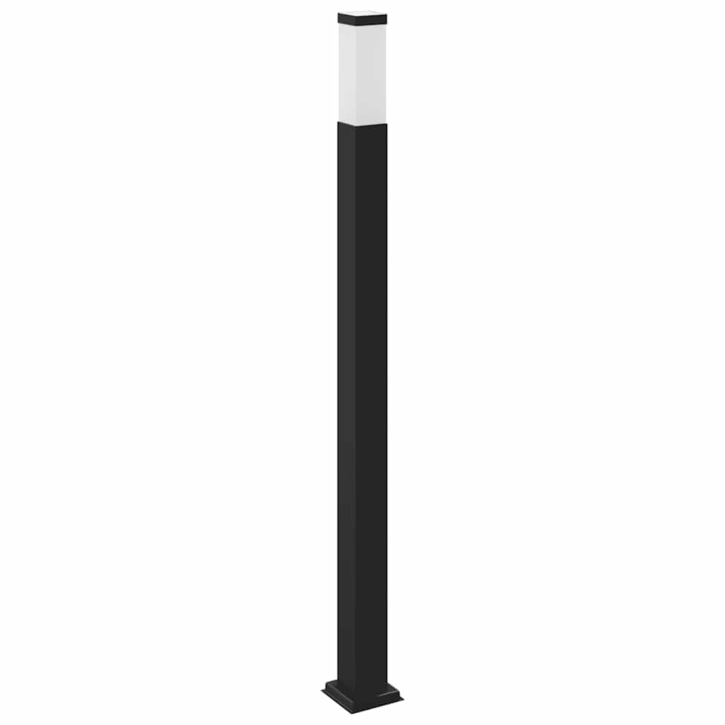 Šviestuvas su stulpeliu, 110 cm, juodas, IP44