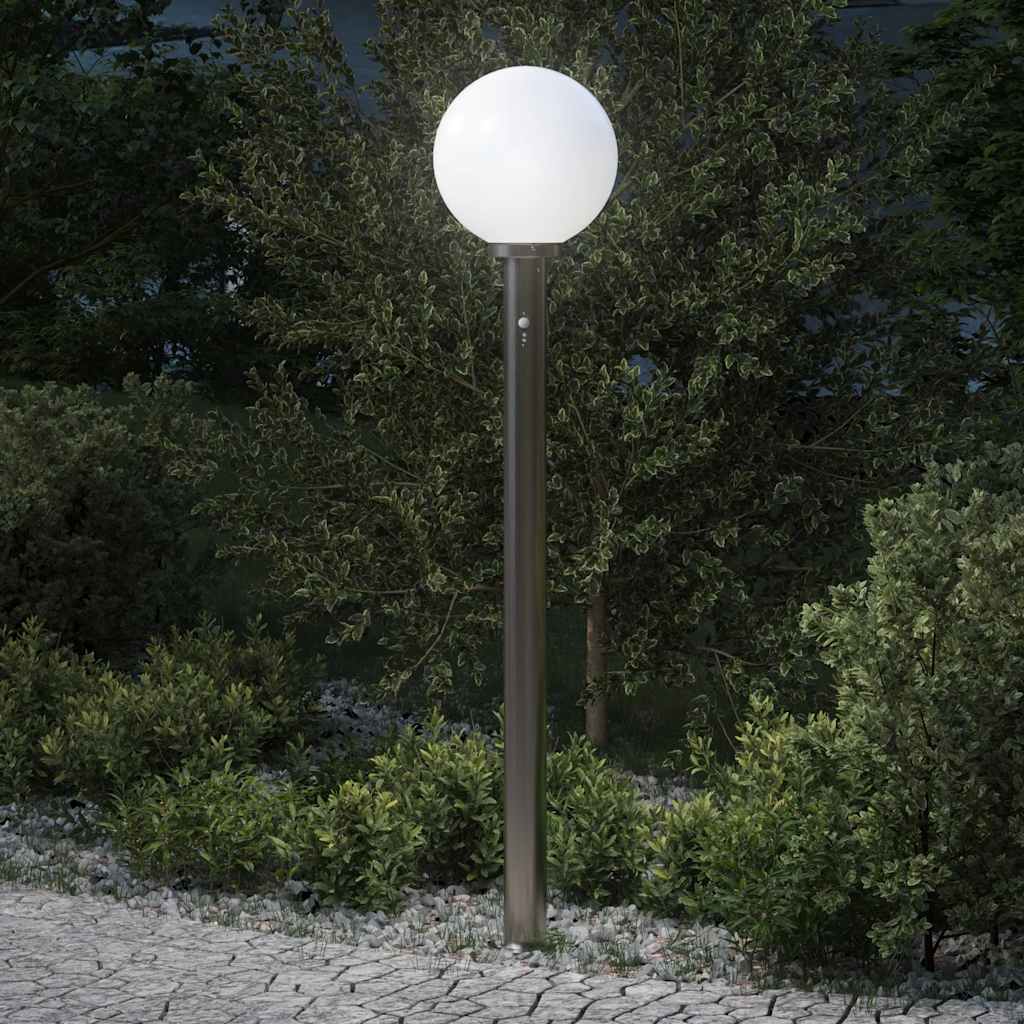 Apsauginis stulpelis su jutikliu, 120 cm, nerūdijantis plienas, IP44