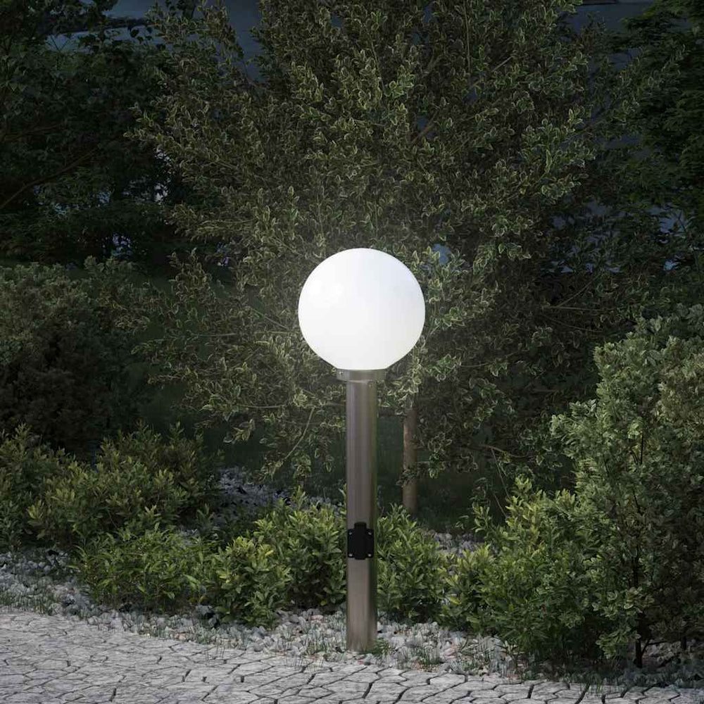 Šviestuvas su stulpeliu, 80 cm, nerūdijantis plienas, IP44
