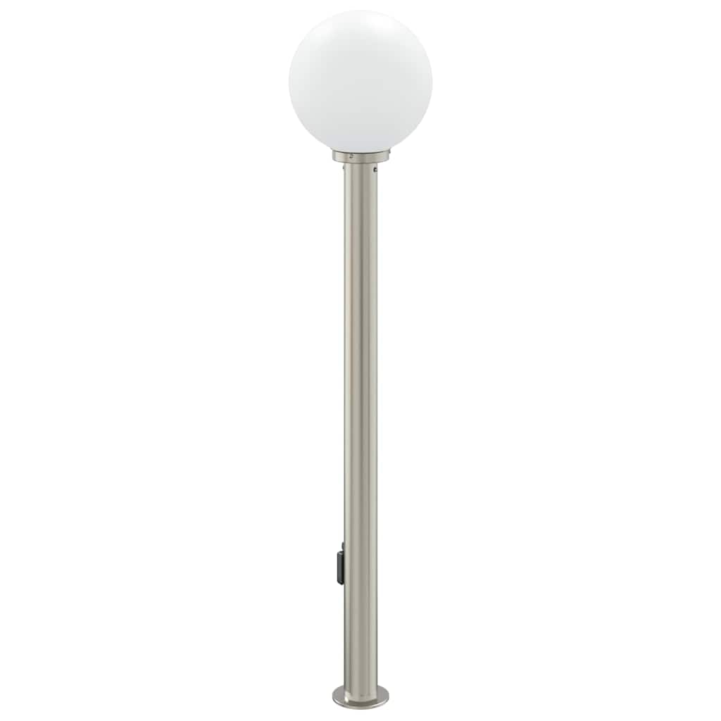 Apsauginis šviestuvas su jutikliu ir lizdu, 120 cm, nerūdijantis plienas, IP44