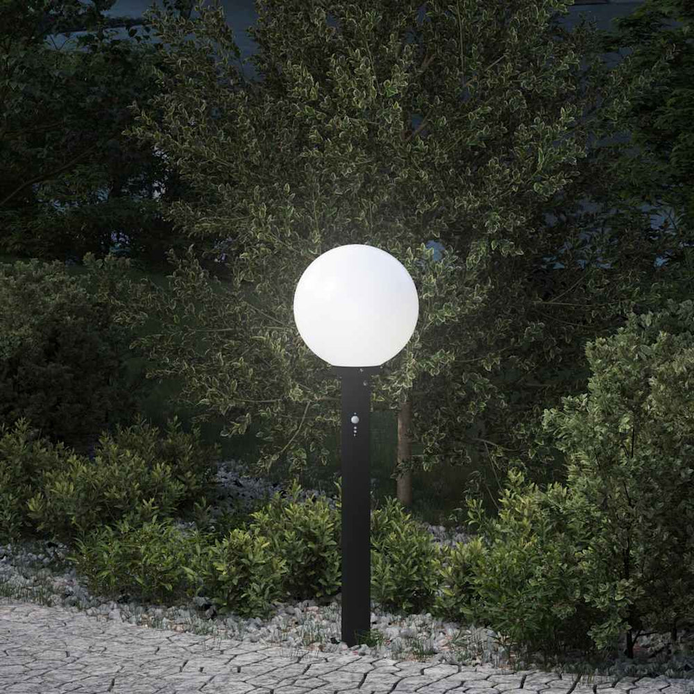 Apsauginis stulpelis su jutikliu, 80 cm, juodas, IP44