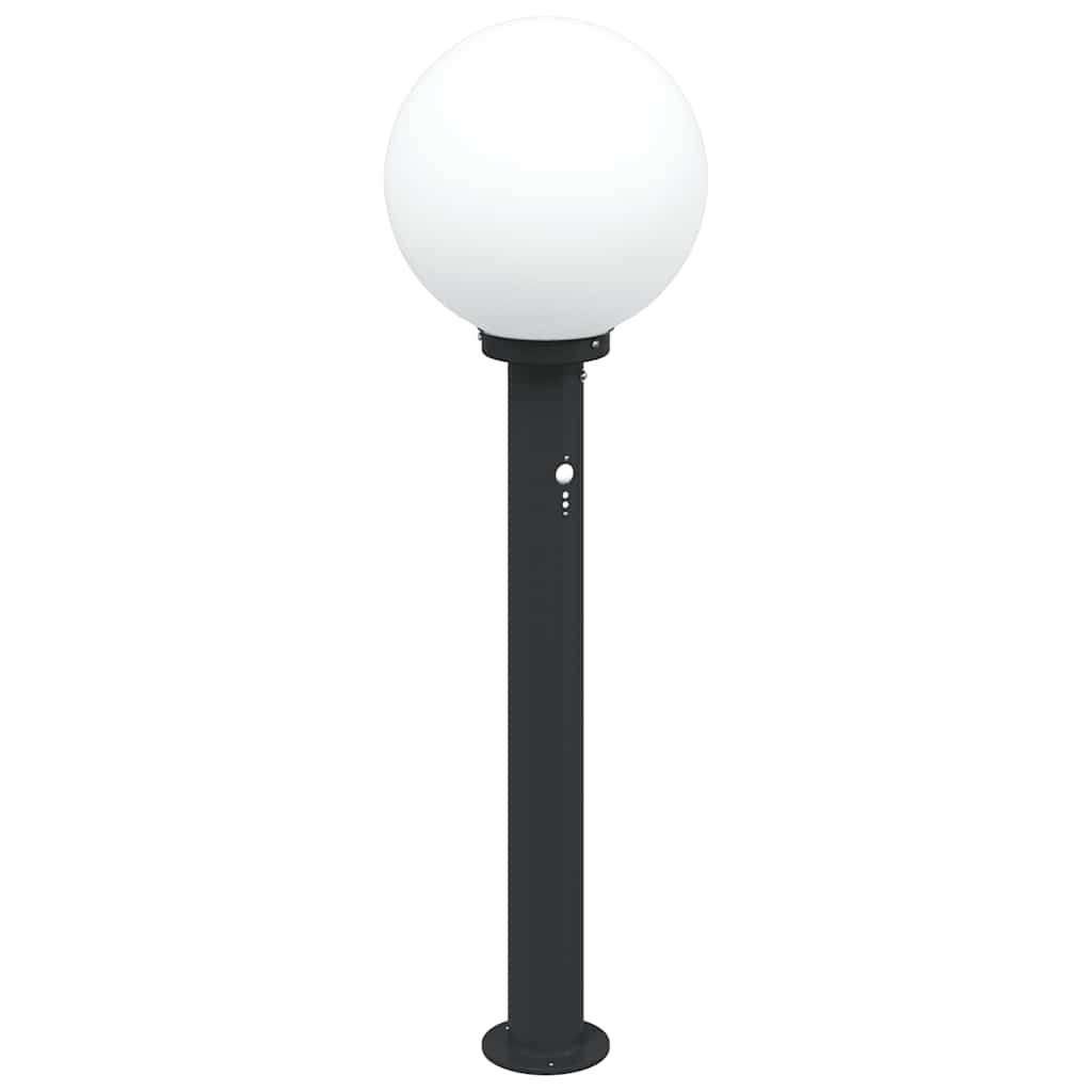 Stulpeliniai šviestuvai su jutikliu, 3 vnt., 80 cm, juodi, IP44