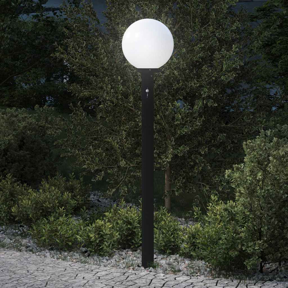 Apsauginis stulpelis su jutikliu, 120 cm, juodas, IP44
