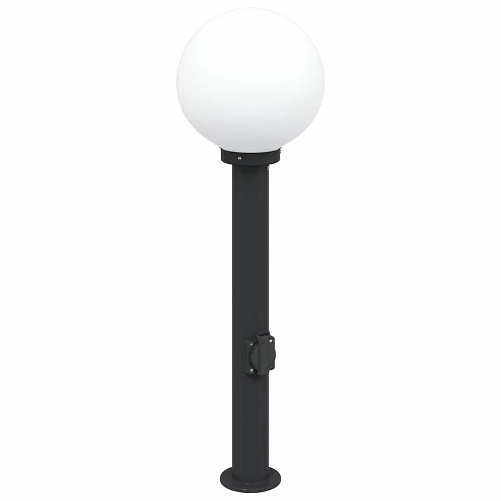 Šviestuvai su išleidimo anga, 3 vnt., 80 cm, juodi, IP44