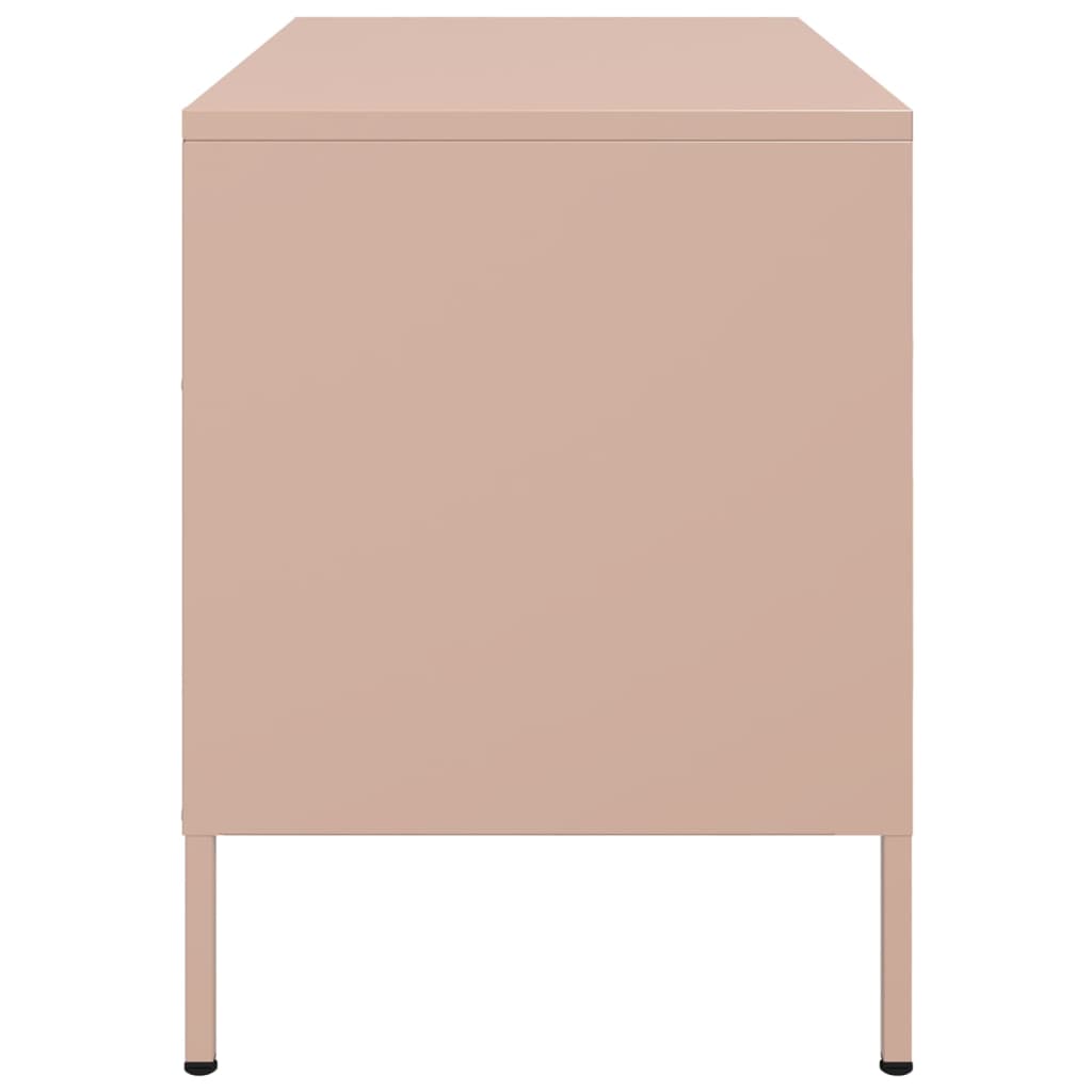 TV cabinet, pink, 68x39x50.5cm, steel